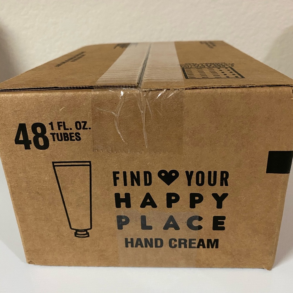 (031) Sealed Box of 48 - 1 fl oz- tubes of “Wrapped in your Arms” hand creams